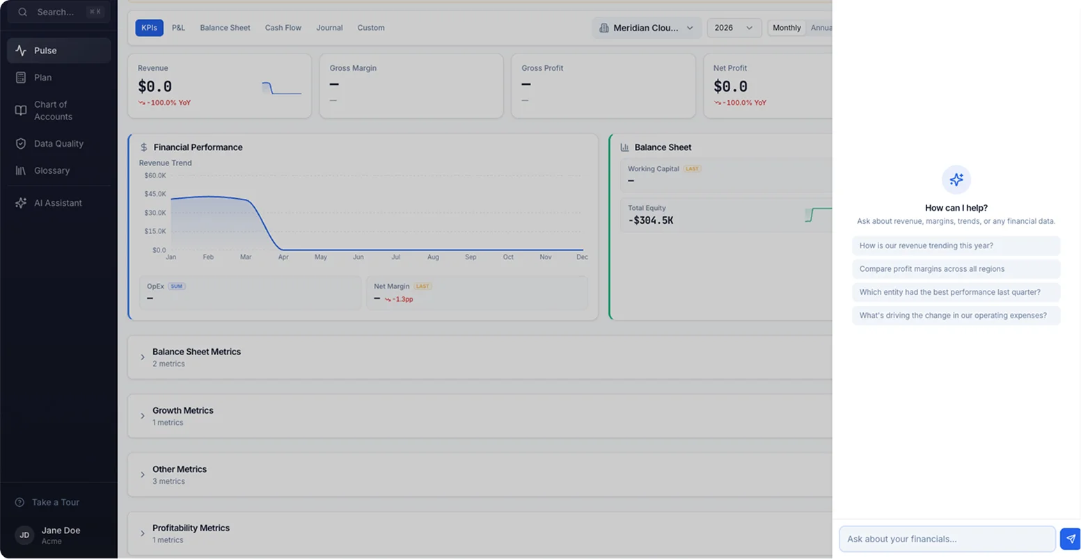 Keboola AI assistant inside an app